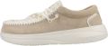 HEYDUDE Wendy Comf Suede Crochet Dames Instappers Irish Cream Multi - Beige