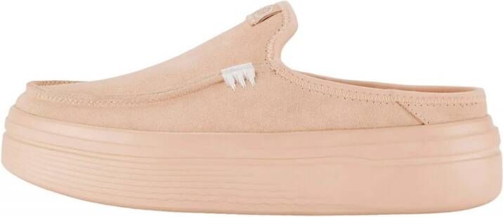 Hey Dude Suede Wedge Classic Schoenen Beige Dames