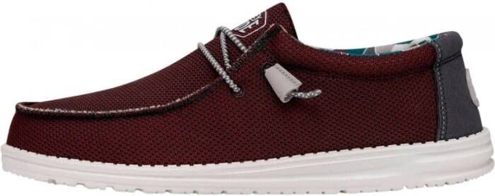 Hey Dude Triple Needle Sneaker Red Heren