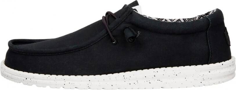 Hey Dude Wally Canvas Schoenen Zwart Wit