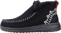 HEYDUDE Denny Faux Shearling Dames Schoenen Wit Leer Foot Locker