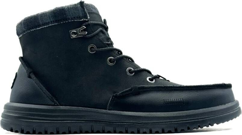 HEYDUDE Bradley Heren Schoenen Zwart Maat: 43 Suède Foot Locker