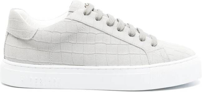 Hide&Jack Krokodilreliëf Lage Sneakers