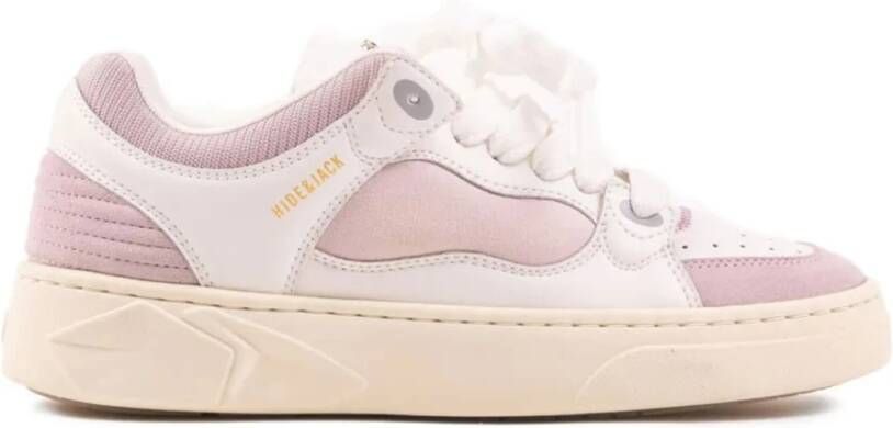 Hide&Jack Roze Witte Lage Sneakers