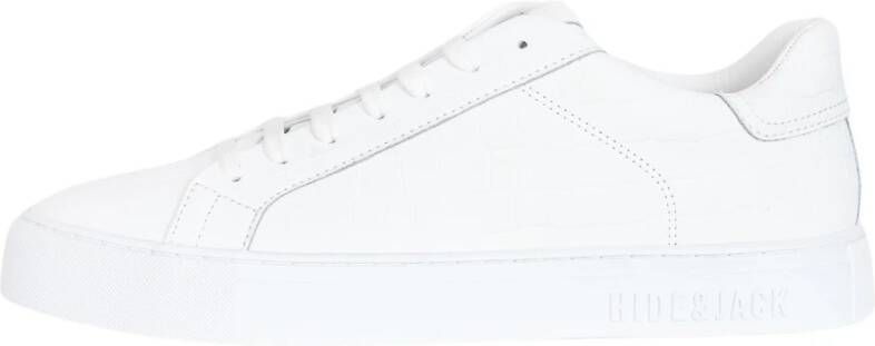 Hide&Jack Witte Sneakers met Schone Lijnen White Heren