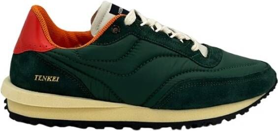 Hidnander Groene Sneaker Tenkei Track Green Heren