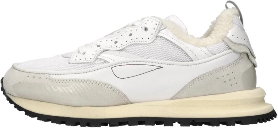 Hidnander Leren en Stoffen Sneakers