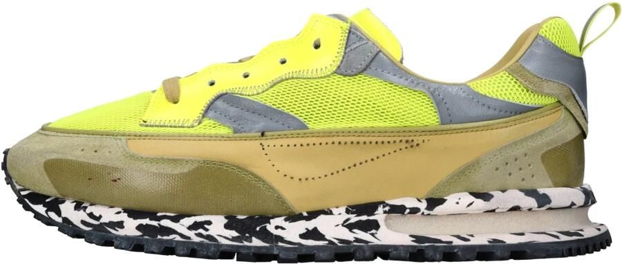 Hidnander Leren en Stoffen Sneakers - Foto 5