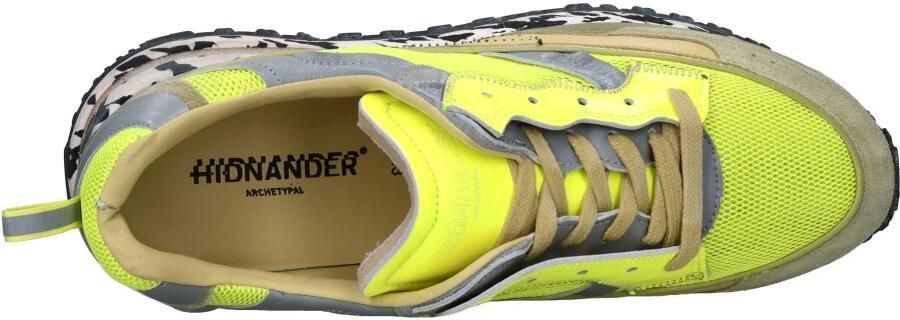 Hidnander Leren en Stoffen Sneakers - Foto 4