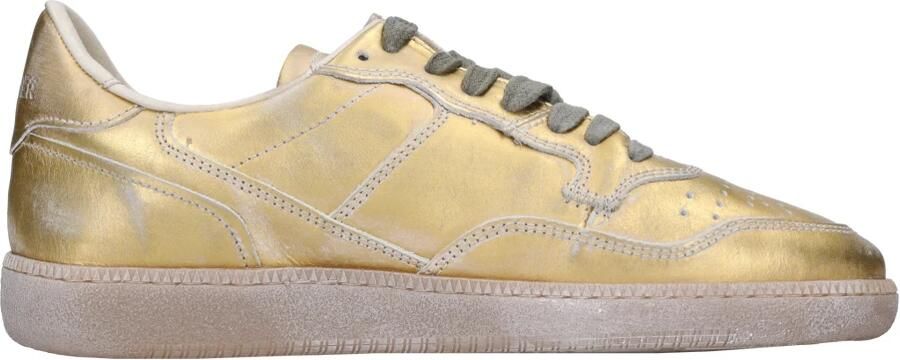 Hidnander Retro Leren Sneakers Yellow Dames - Foto 4