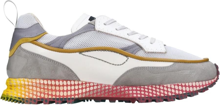 Hidnander Stijlvolle witte sneakers met ingewikkelde stiksels White Heren - Foto 4