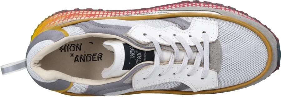 Hidnander Stijlvolle witte sneakers met ingewikkelde stiksels White Heren - Foto 5