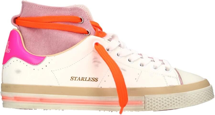 Hidnander Witte Roze Sneakers voor Dames Stijlvol en Comfortabel Meerkleurig Dames