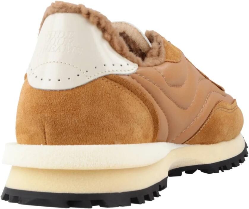 Hidnander Retro Polar Fleece Runner Sneakers Beige Dames - Foto 3