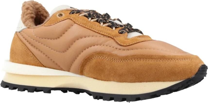 Hidnander Retro Polar Fleece Runner Sneakers Beige Dames - Foto 5