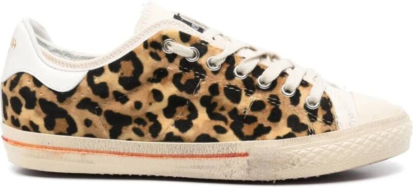 Hidnander Luipaardprint Lage Sneakers