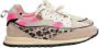 Hidnander Retro Luipaard Roze Hardloopschoenen - Thumbnail 1