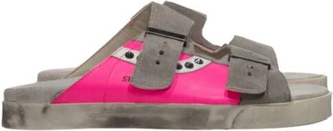 Hidnander Roze en grijze sandalen Sundl model Multicolor Dames