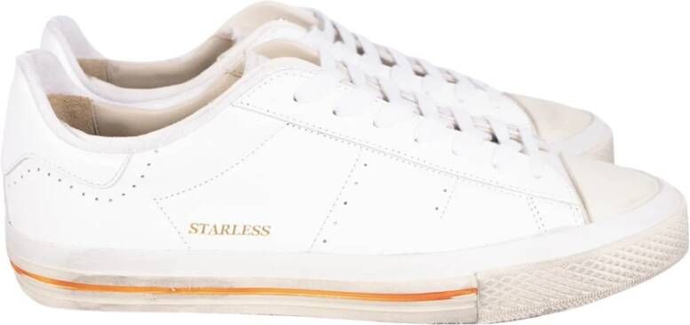 Hidnander Starless Sneakers: Klassieke Silhouet Premium Leer Wit Heren