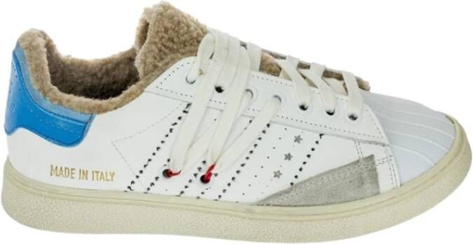 Hidnander Streeploze Sneakers voor vrouwen White Dames