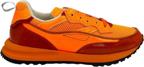 Hidnander Threedome Oranje Sneaker Orange Heren