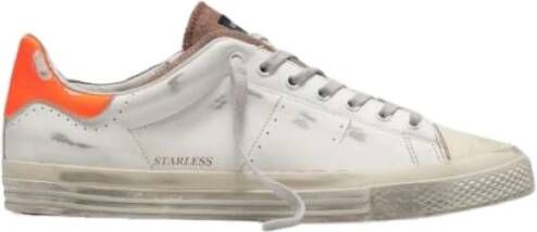 Hidnander Tijdloze leren sneakers White Heren