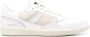 Hidnander Witte Leren Sneakers Veters Rubberen Zool - Thumbnail 1