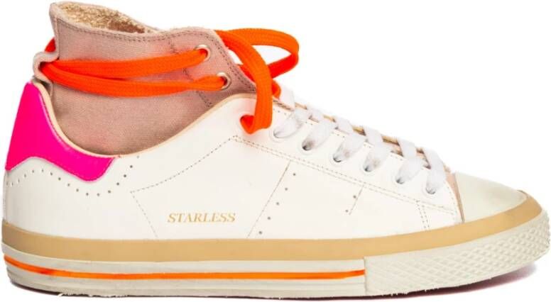 Hidnander Witte Roze Sneakers voor Dames Stijlvol en Comfortabel Meerkleurig Dames