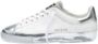 Hidnander Witte Zilveren Leren Sneakers White Heren - Thumbnail 1