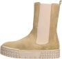 Bruin Tinten H2368 Chelsea boots Enkellaarsjes Meisjes Beige - Thumbnail 3