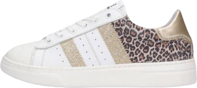 Hip Lage Sneakers met Pantherprint Multicolor Dames