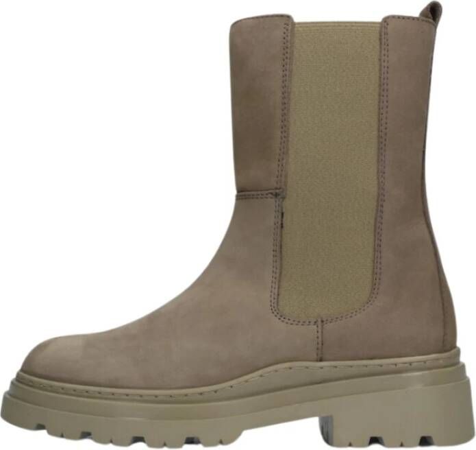 Hip Meisjes Chelsea boots Trendy Model Taupe