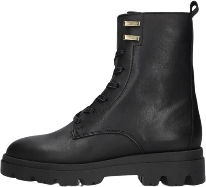 Hip Zwarte Veterboots met Chunky Zool