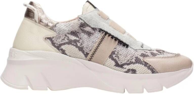 Hispanitas Beige Mesh Sportschoen Triflow Technologie