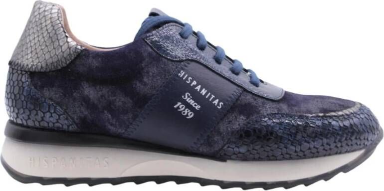 Hispanitas Boor Sneakers Modieus en Comfortabel Blauw Dames