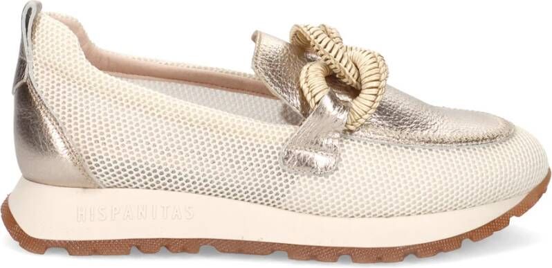 Hispanitas Casual sportieve mocassin met kettingdetail