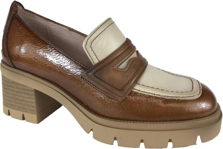 Hispanitas Elegante Comfort Loafers Bruin Dames