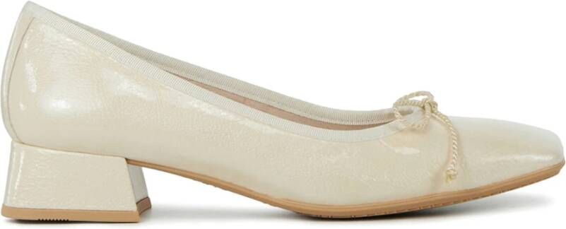 Hispanitas Gebroken witte ballerinas White Dames