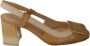 Hispanitas Geëmailleerde Bicolor Pumps met Versiering Brown Dames - Thumbnail 1