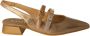 Hispanitas Gouden Metallic Ballet Flats Vrouwen Yellow Dames - Thumbnail 1