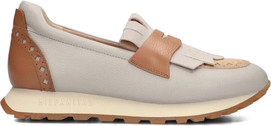 HISPANITAS Instappers Dames Chi243509 Maat: 35 Materiaal: Leer Kleur: Grijs