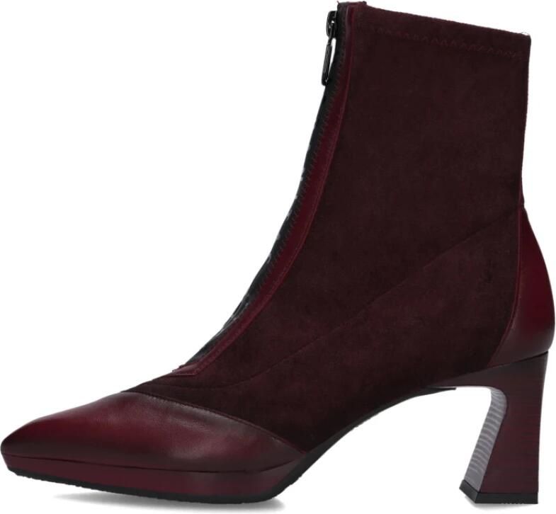 HISPANITAS Enkellaarsjes Dames Hi254186 Maat: 40 Materiaal: Leer Kleur: Rood - Foto 3