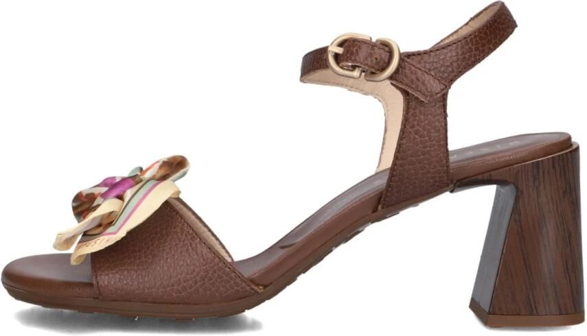 HISPANITAS Sandalen met Hak Dames Hv264868 Maat: 41 Materiaal: Leer Kleur: Bruin