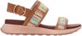 Hispanitas Dames sandalen RHV264714 Tanzania Cognac mulicolor - Bruin