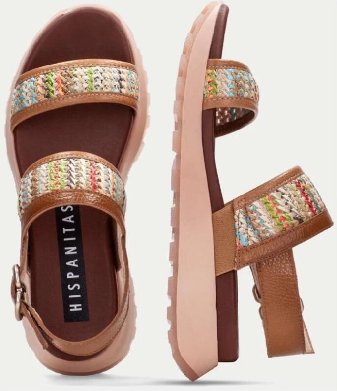Hispanitas Dames sandalen RHV264714 Tanzania Cognac mulicolor - Foto 4