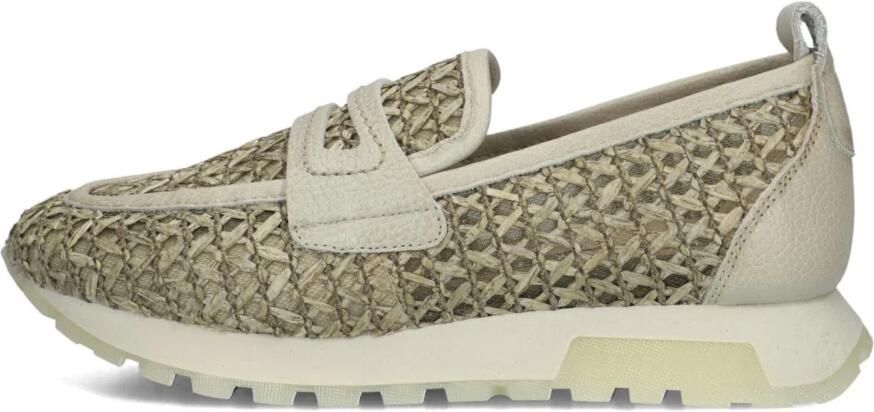 Hispanitas RHV264856 zacht groene gevlochten damesmocassin Bonne Shoe - Foto 3