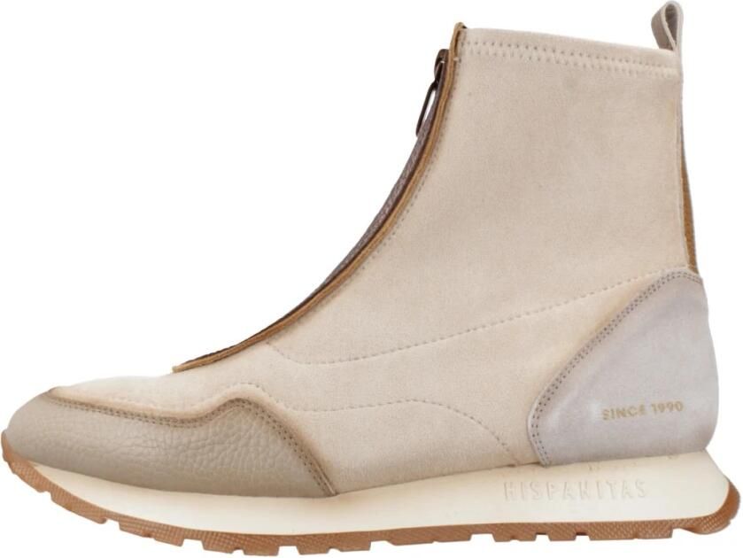 HISPANITAS Lage Sneakers Dames Hi254209 Maat: 42 Materiaal: Leer Kleur: Beige - Foto 9