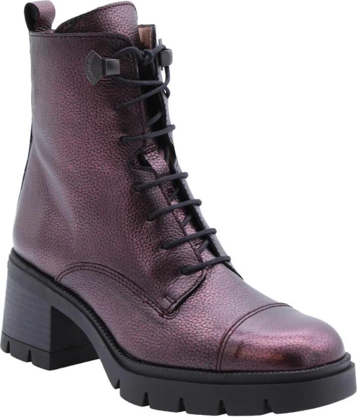 HISPANITAS Veterboots Dames Hi243605 Leer Rood - Foto 2