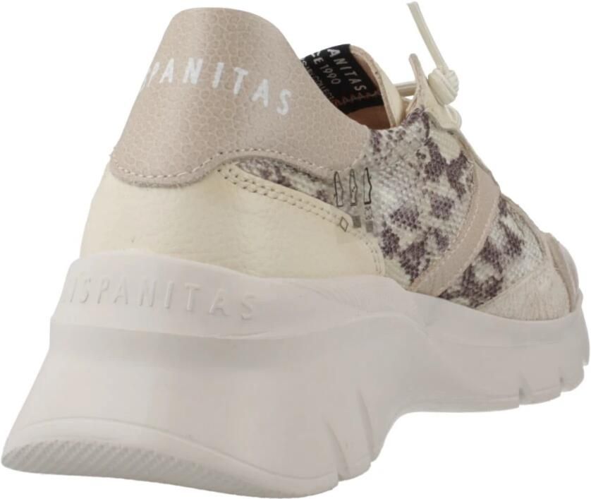 Hispanitas Beige Mesh Sports Sneaker Habana