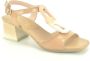 Hispanitas Hoge hak sandalen in kameel kant Beige Dames - Thumbnail 1